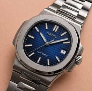 Seiko Mod Nautilus - Bleu