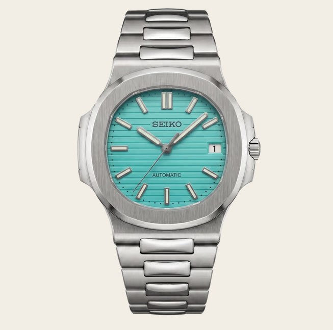 Seiko Mod Nautilus - Bleu Claire