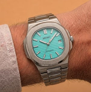 Seiko Mod Nautilus - Bleu Claire