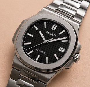 Seiko Mod Nautilus - Noir