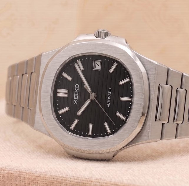 Seiko Mod Nautilus - Noir