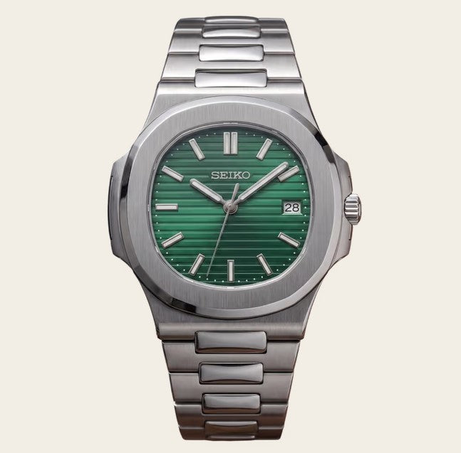 Seiko Mod Nautilus - Vert