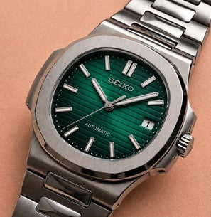 Seiko Mod Nautilus - Vert