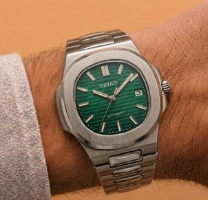 Seiko Mod Nautilus - Vert