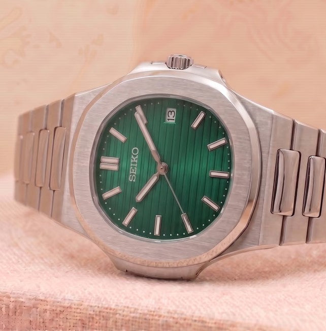 Seiko Mod Nautilus - Vert