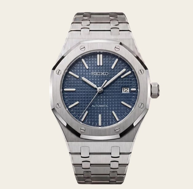 Seiko Mod Royal Oak - Bleu
