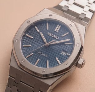 Seiko Mod Royal Oak - Bleu