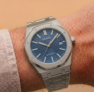 Seiko Mod Royal Oak - Bleu