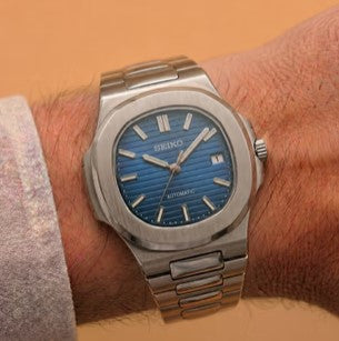 Seiko Mod Nautilus - Bleu