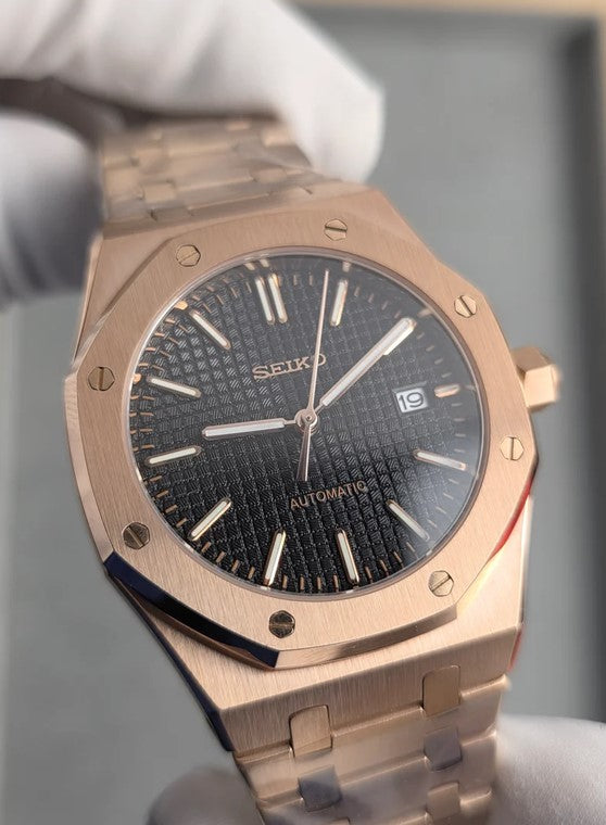 Seiko Mod Royal Oak - Rose