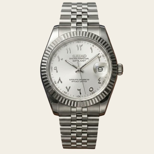 Seiko Arabic Dial - Blanc