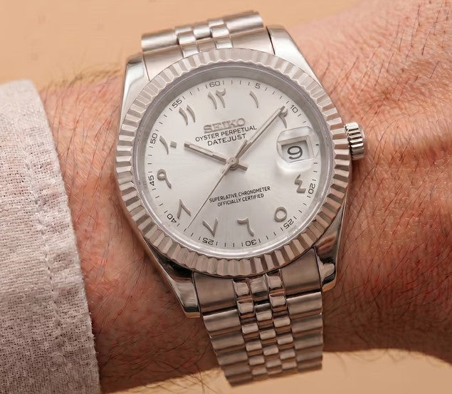 Seiko Arabic Dial - Blanc
