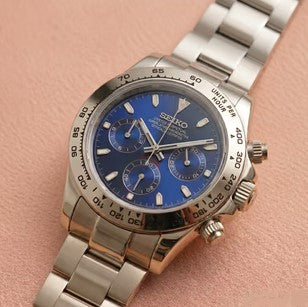 Seiko Mod Daytona - Bleu