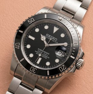 SEIKO MOD SUBMARINER - Noir