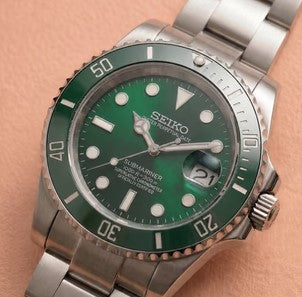 SEIKO MOD SUBMARINER - Vert