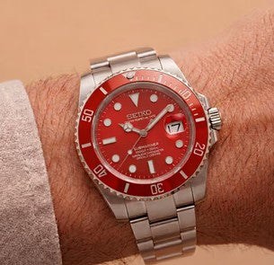 SEIKO MOD SUBMARINER - Rouge